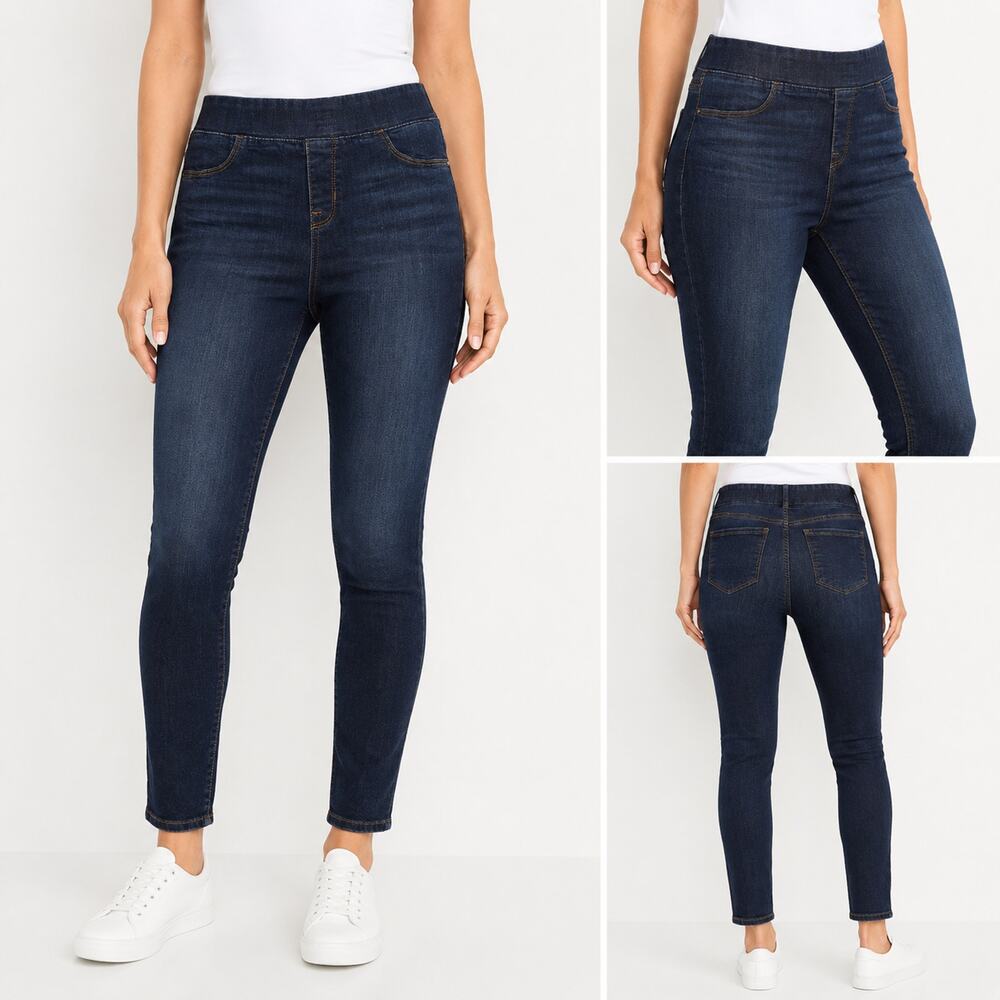 Old Navy Rockstar Jeggings Women’s Size 6 Dark Wash Pull-On‎ Skinny Jeans